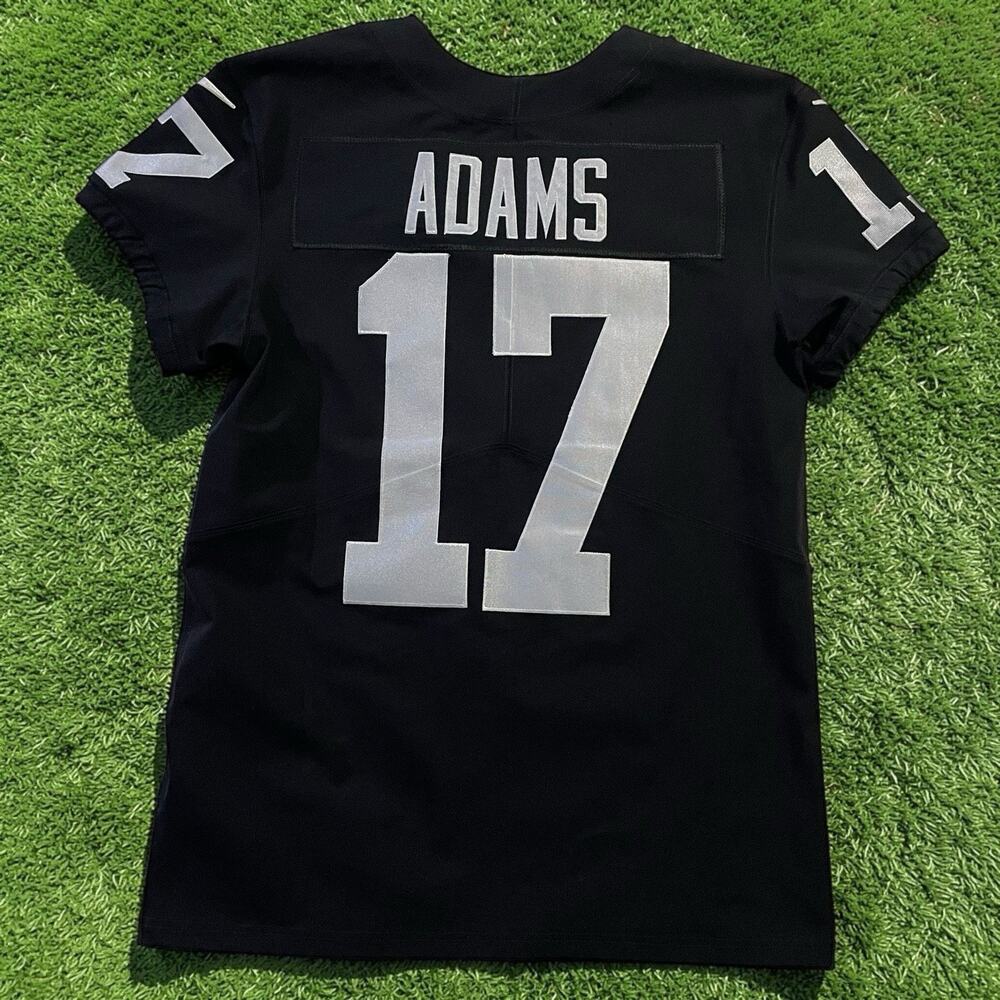 Davante Adams #17 Las Vegas Raiders Nike Vapor Elite Jersey Black Stitched Sz 40